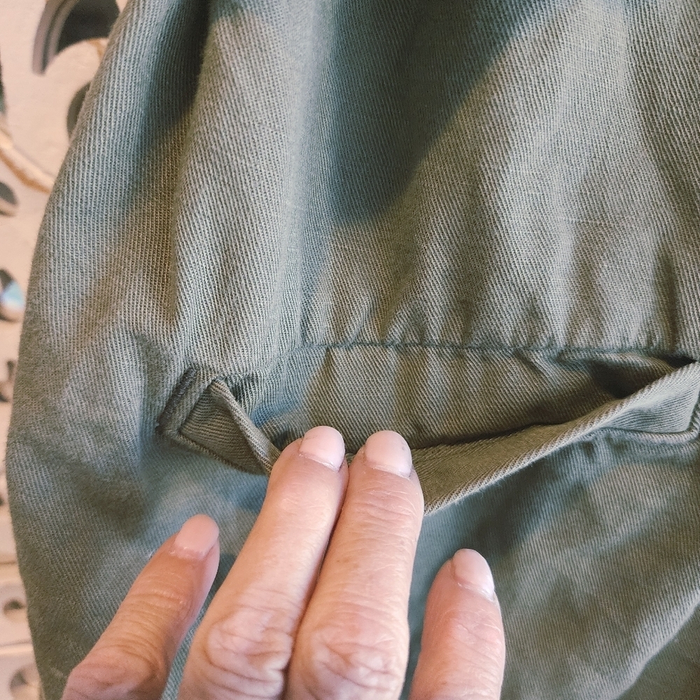 Heritage collection of Banana Republic romper Olive Color Sz 4 - Picture 14 of 15
